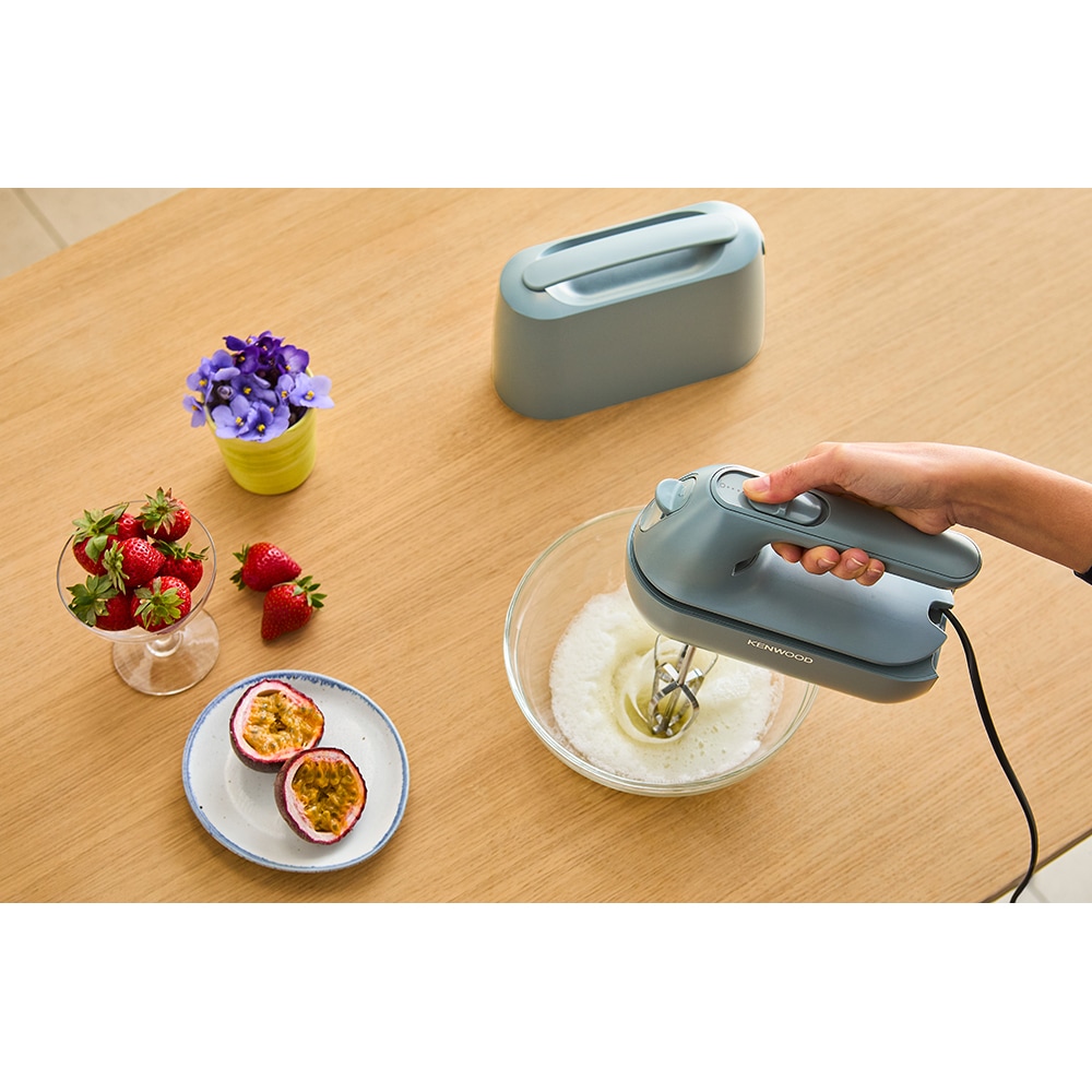 Mixer de mana KENWOOD QuickMix Go HMP40.000GY, 350W, 5 trepte viteza, albastru