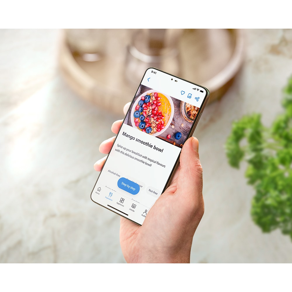 Blender PHILIPS Seria 5000 HR3041/00, 2l, 1200W, viteza variabila, argintiu inchis-negru