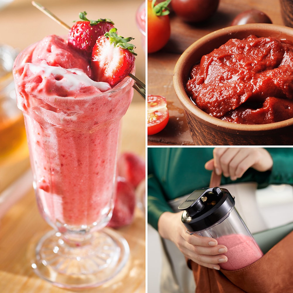 Blender PHILIPS Seria 5000 HR3041/00, 2l, 1200W, viteza variabila, argintiu inchis-negru