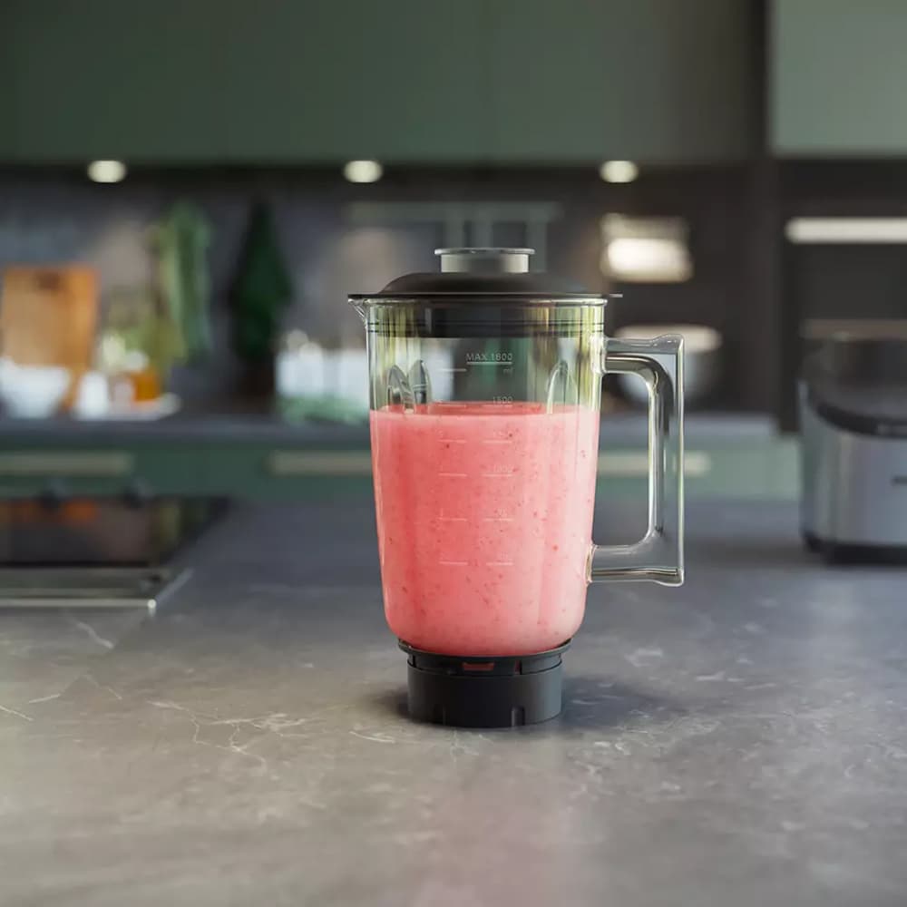 Blender PHILIPS Seria 7000 HR3760/10, 2l, 1500W, 12 trepte viteza, argintiu-negru