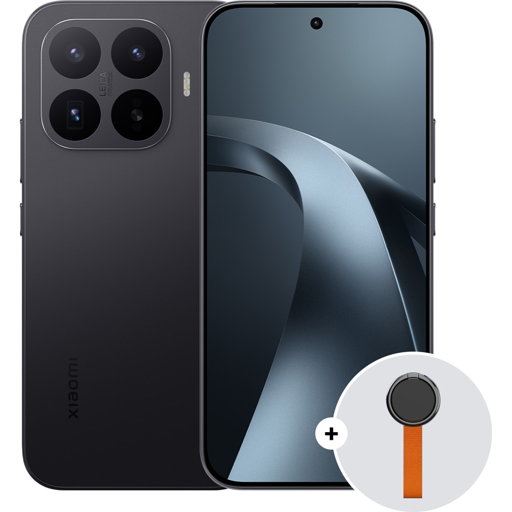 Telefon XIAOMI 17T, 256GB, 12GB RAM, Dual SIM, Black + Woven Strap Ring Stand