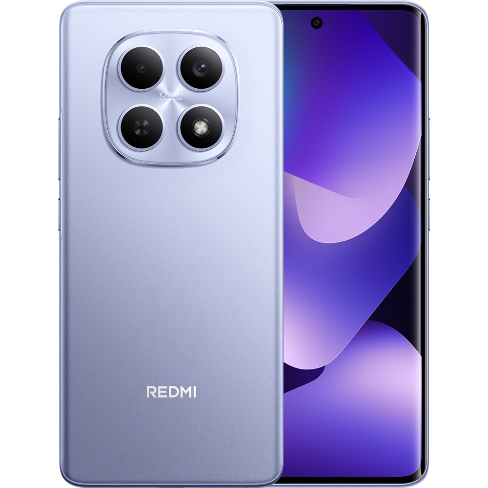 Telefon XIAOMI Redmi Note 15, 256GB, 8GB RAM, Dual SIM, Purple, Ring Stand