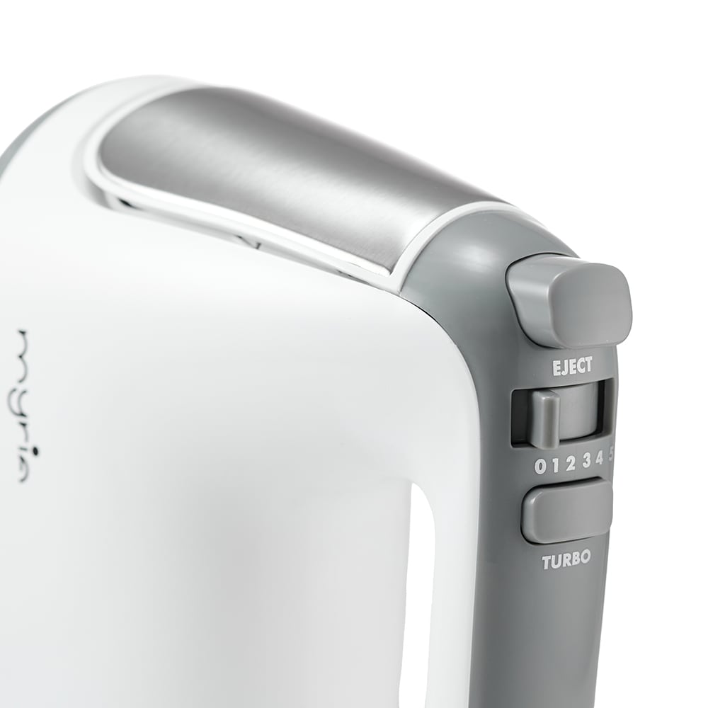 Mixer cu bol MYRIA MY4024, 3.4l, 300W, 5 trepte viteza, alb-gri 