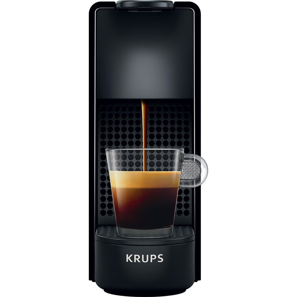 Espressor capsule NESPRESSO Essenza Mini by Krups XN110810, 0.6l, 1300W, 19 bar, negru