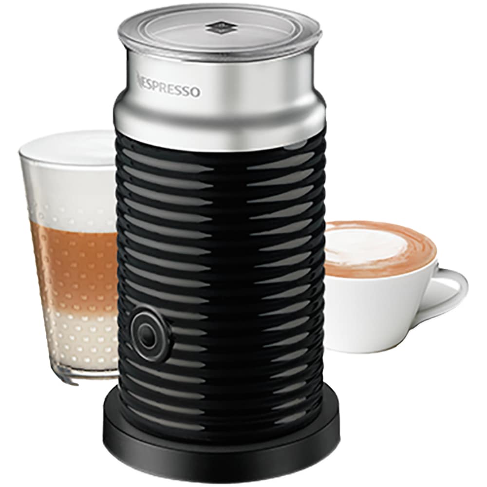 Pachet espressor capsule NESPRESSO Essenza Mini + Aparat spumare lapte Aeroccino XN111110, 0.6l, 1300W, 19 bar, alb-negru