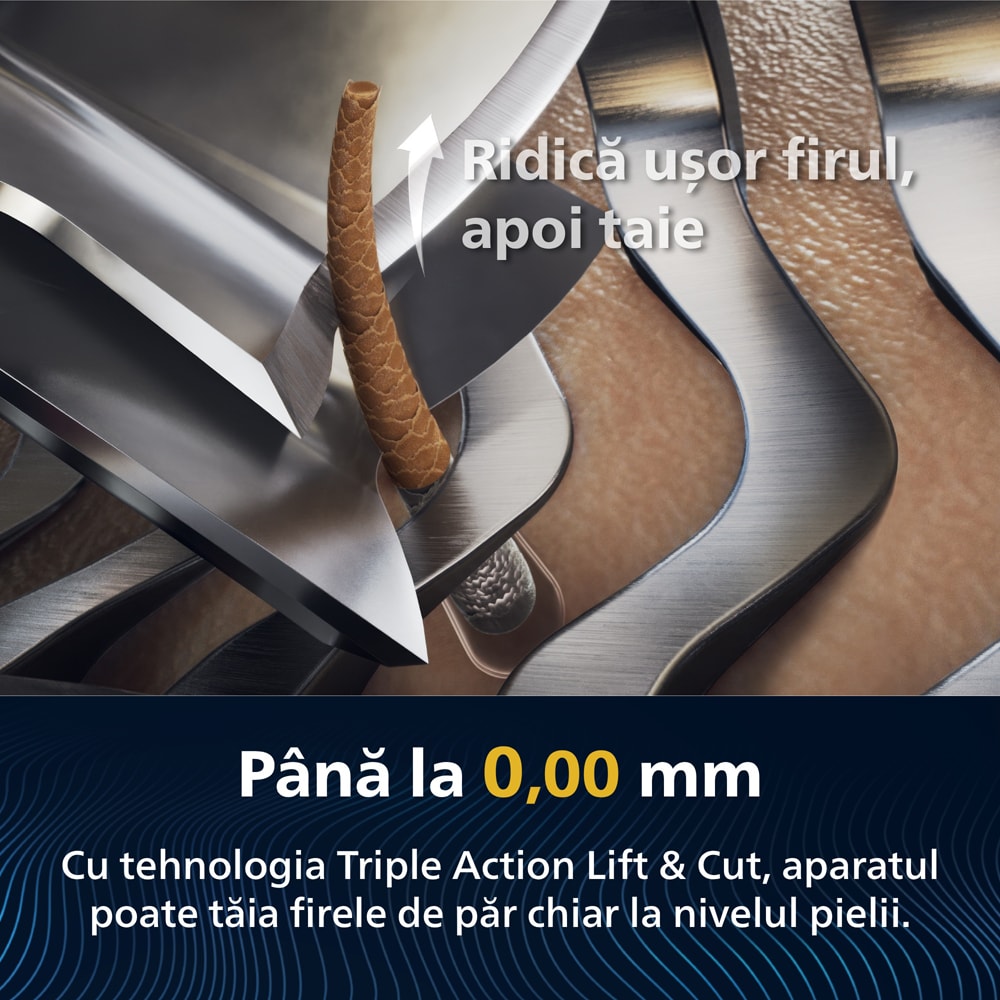 Aparat de ras PHILIPS i9000 Prestige XP9204/30, acumulator, autonomie 60 min, SkinIQ, argintiu