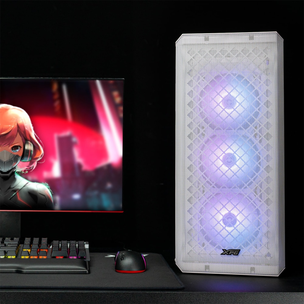 Carcasa PC XPG Defender, USB 3.0, fara sursa, alb