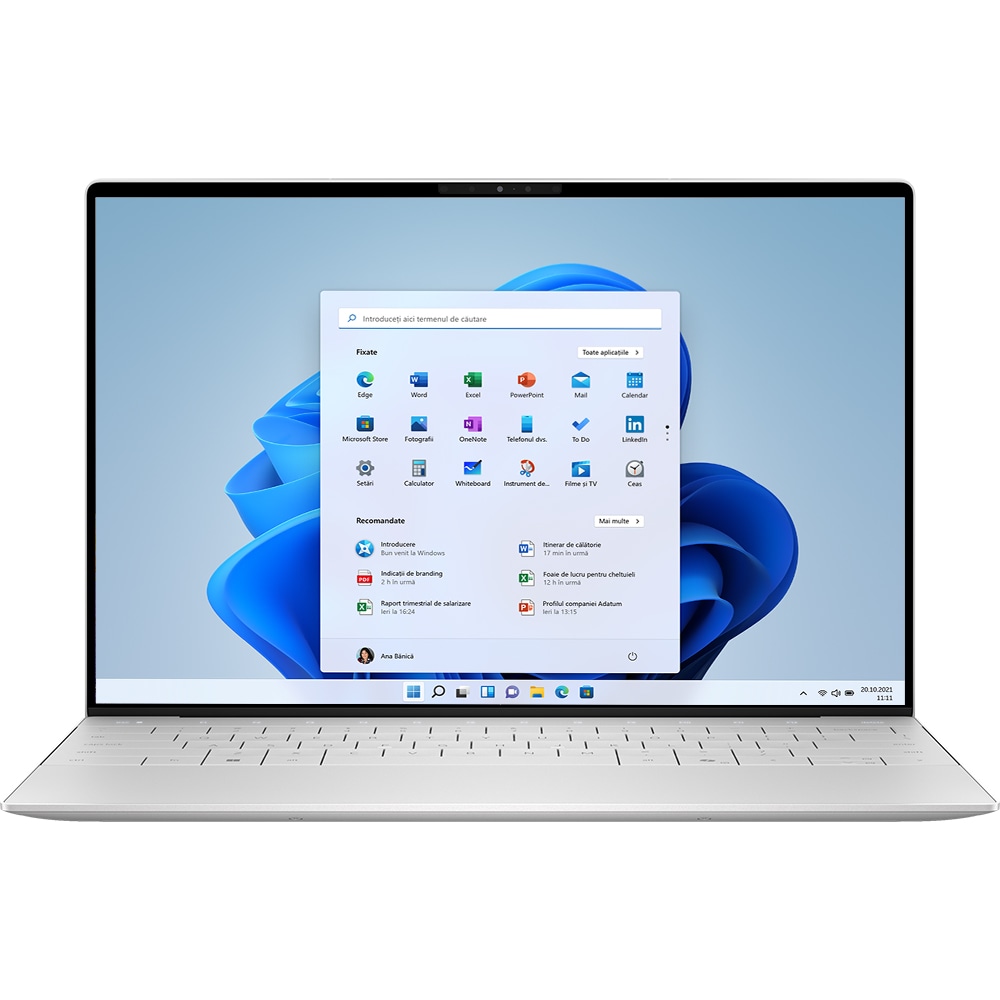 Laptop DELL XPS 13 9340, Intel Core Ultra 7 155H pana la 4.8Ghz, 13.4" Full HD+, 32GB, SSD 1TB, Intel Arc Graphics, Windows 11 Pro, Platinum