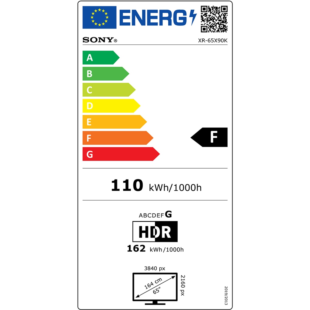 Televizor LED Smart SONY BRAVIA XR65X90K, Ultra HD 4K, HDR, 164cm