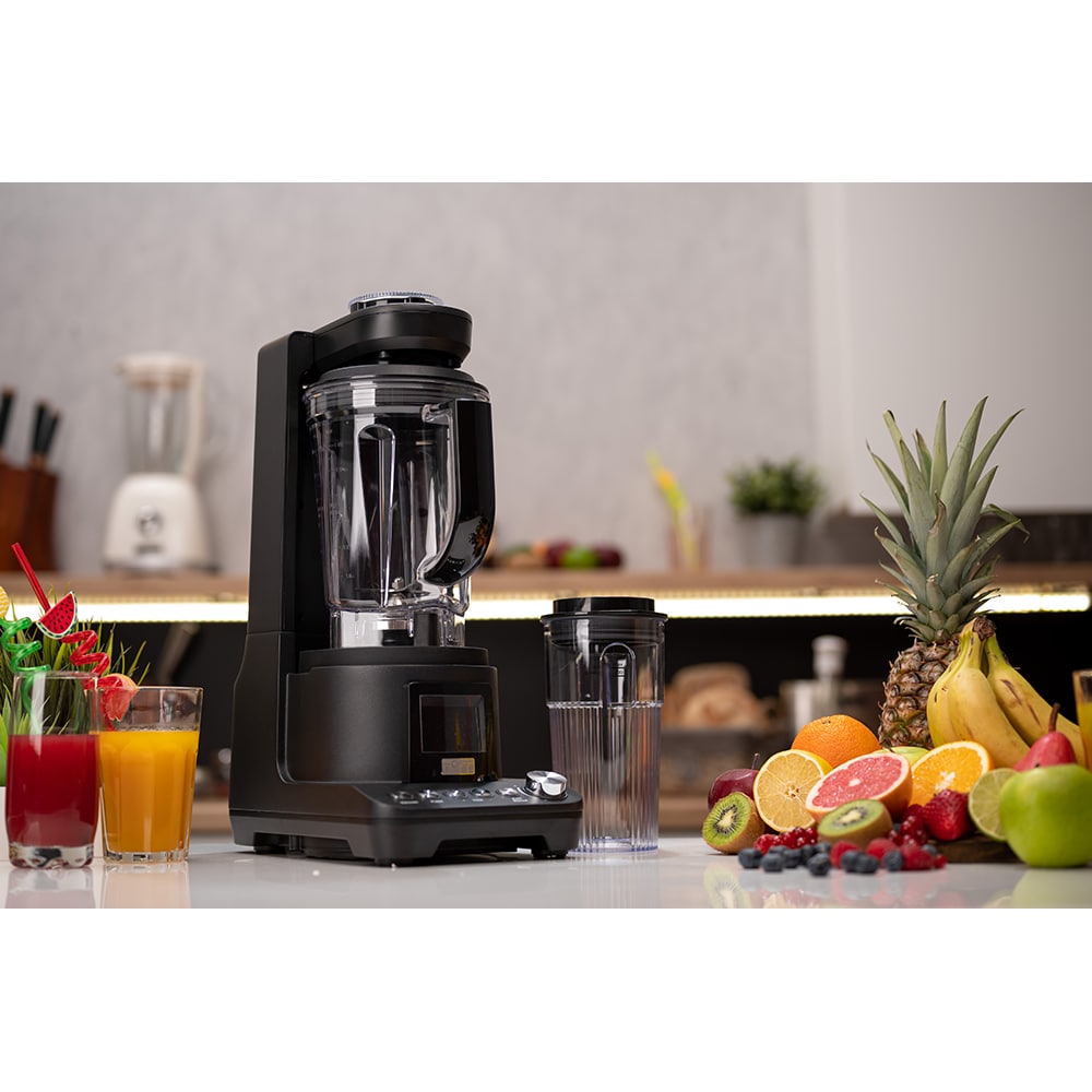 Blender cu mixare in vid TOFF DOMINIUM TO4001, 1.5l, 1400W, 10 trepte viteza, negru