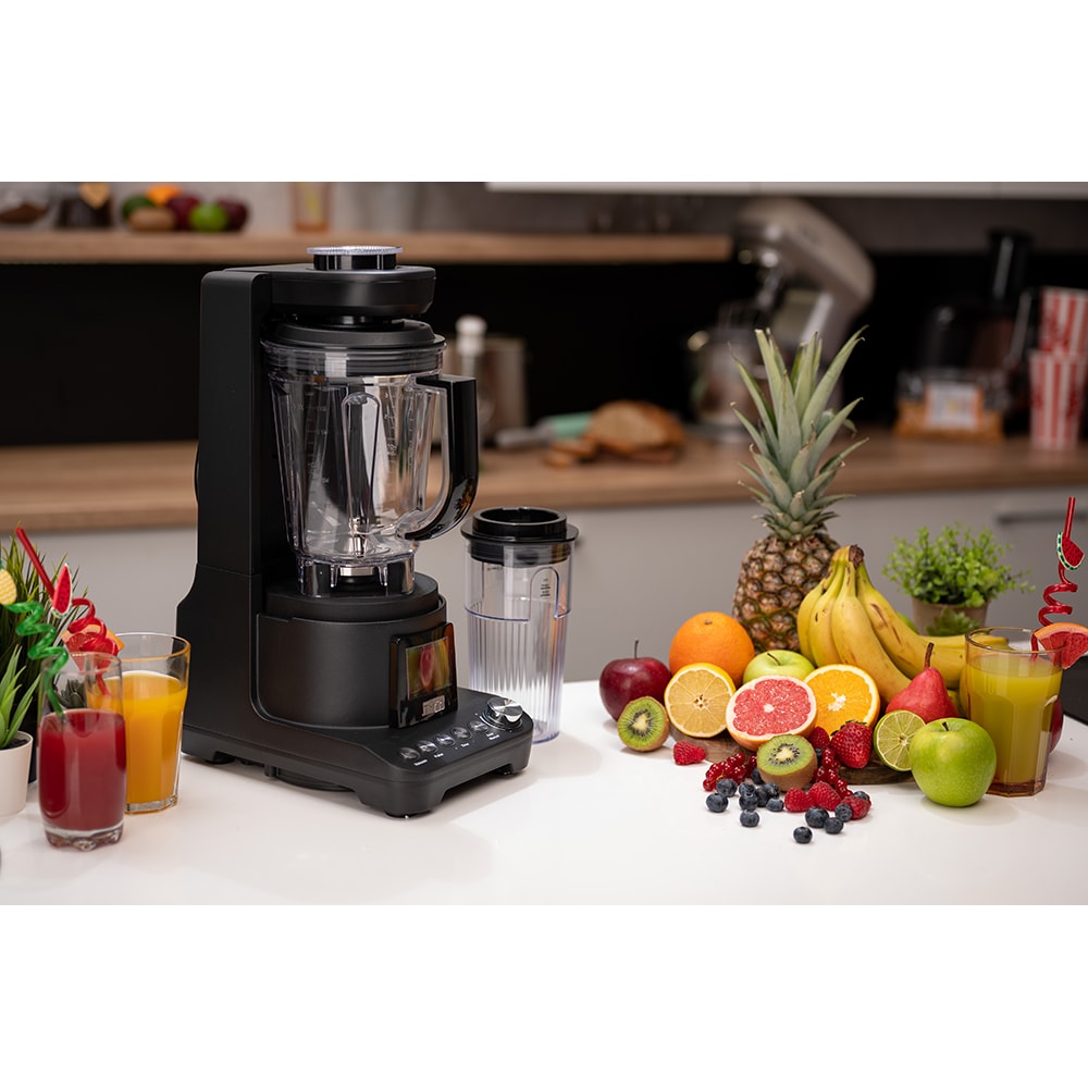 Blender cu mixare in vid TOFF DOMINIUM TO4001, 1.5l, 1400W, 10 trepte viteza, negru