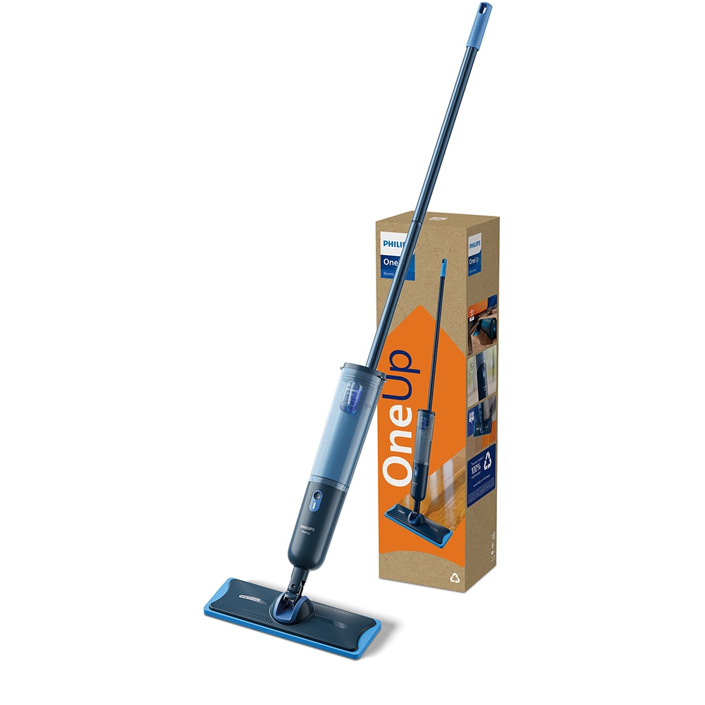 Mop electric PHILIPS OneUp Seria 3000 XV3101/11, 0.31l, 3.6V, autonomie max 50 min, albastru