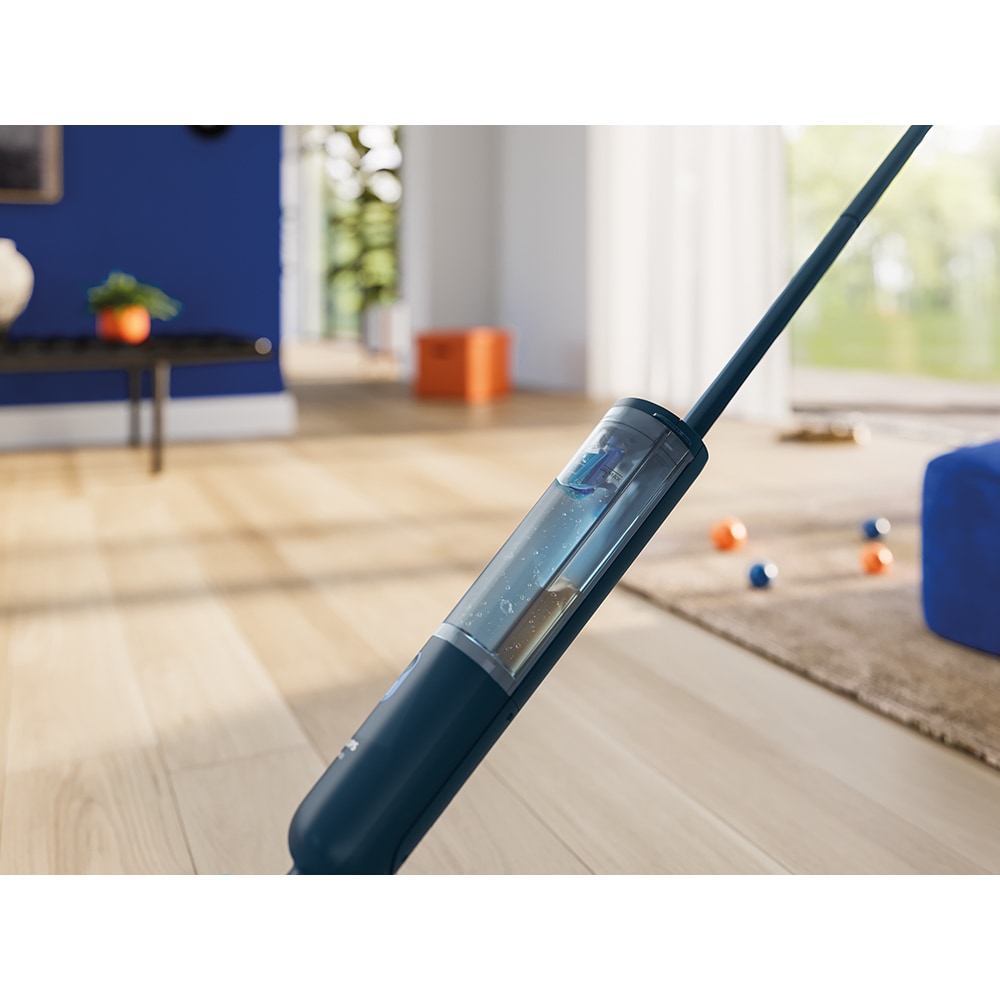 Mop electric PHILIPS OneUp Seria 3000 XV3101/11, 0.31l, 3.6V, autonomie max 50 min, albastru