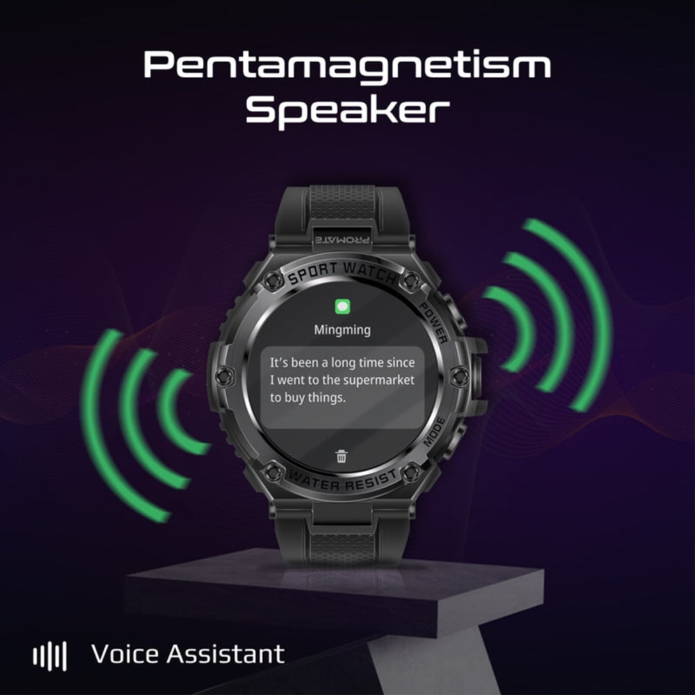 Smartwatch PROMATE XWatch-R19, Android/iOS, negru