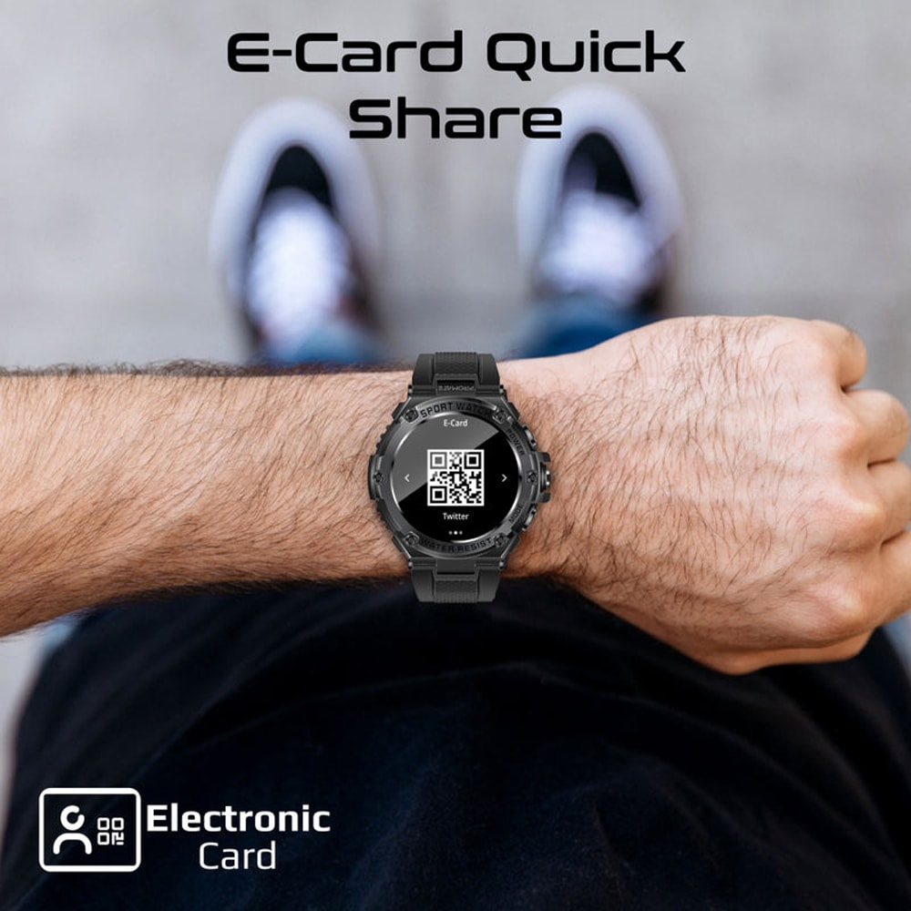 Smartwatch PROMATE XWatch-R19, Android/iOS, negru