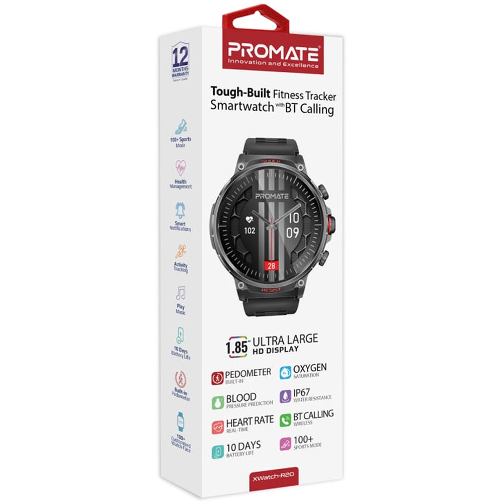 Smartwatch PROMATE XWatch-R20, Android/iOS, negru