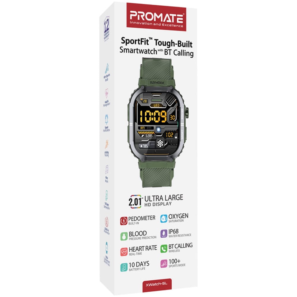 Smartwatch PROMATE XWatch-SL, Android/iOS, verde