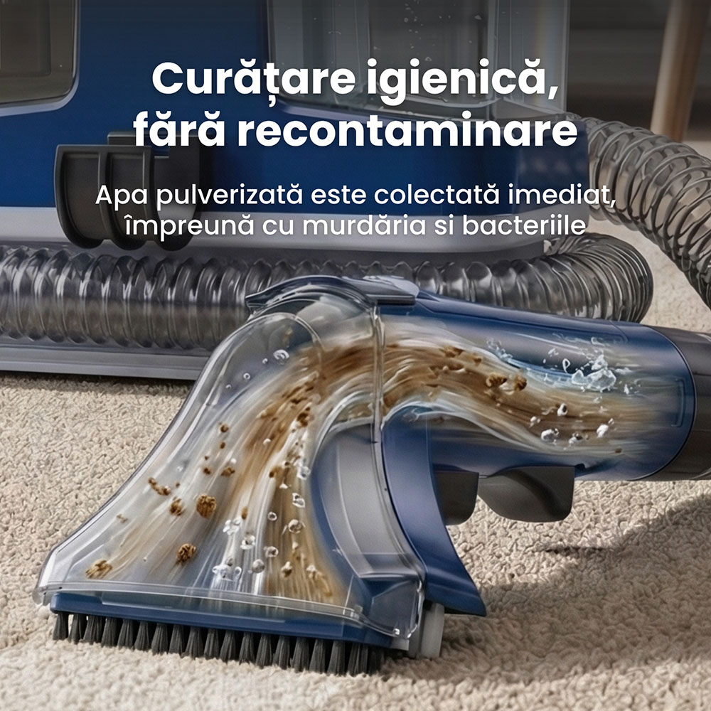 Aspirator cu spalare RYER Spot Cleaner Plus, 1.3l, 600W, gri
