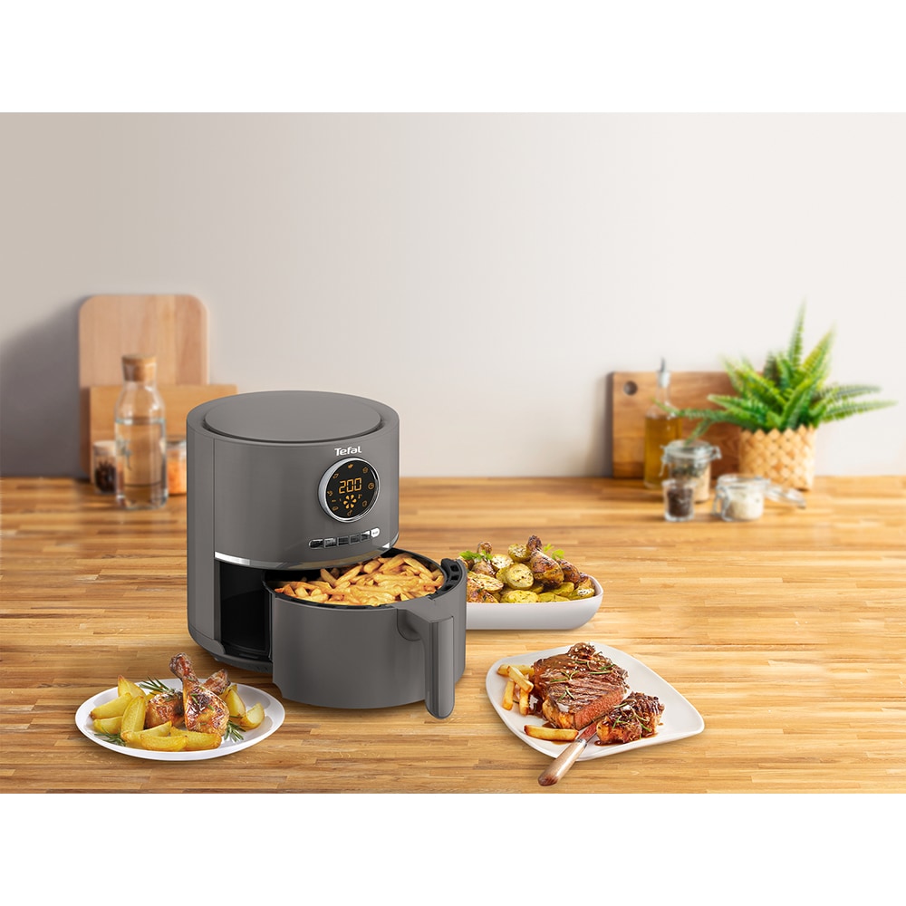 Friteuza cu aer cald TEFAL EY111B15, 1.2kg, 4.2l, 1400W, negru