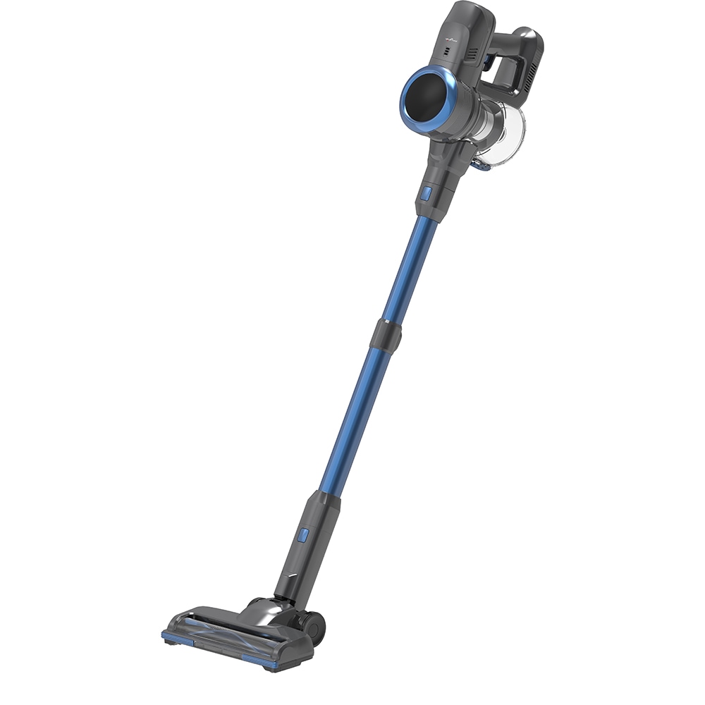 Aspirator vertical MYRIA MY4572, 0.7l, 25.9V, autonomie max 40 min, 2 acumulatori, albastru-gri inchis