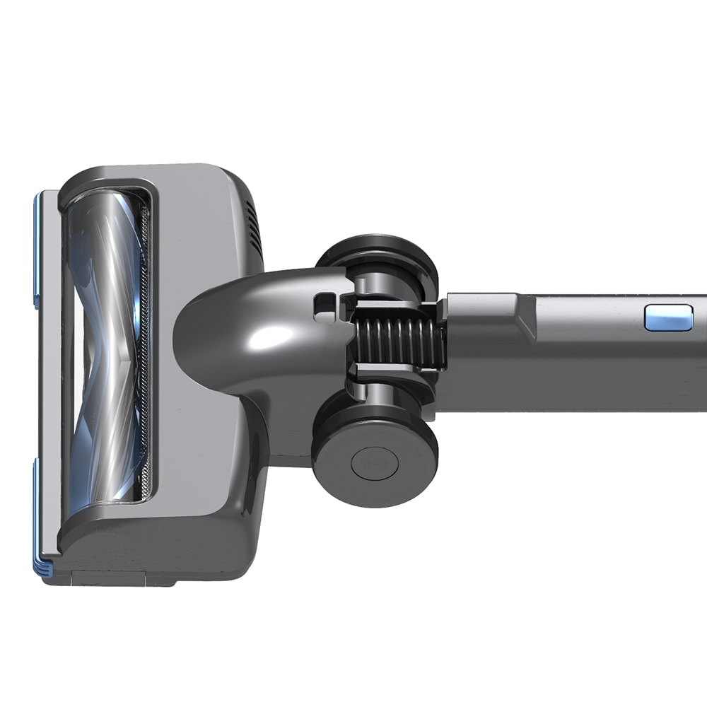 Aspirator vertical MYRIA MY4572, 0.7l, 25.9V, autonomie max 40 min, 2 acumulatori, albastru-gri inchis