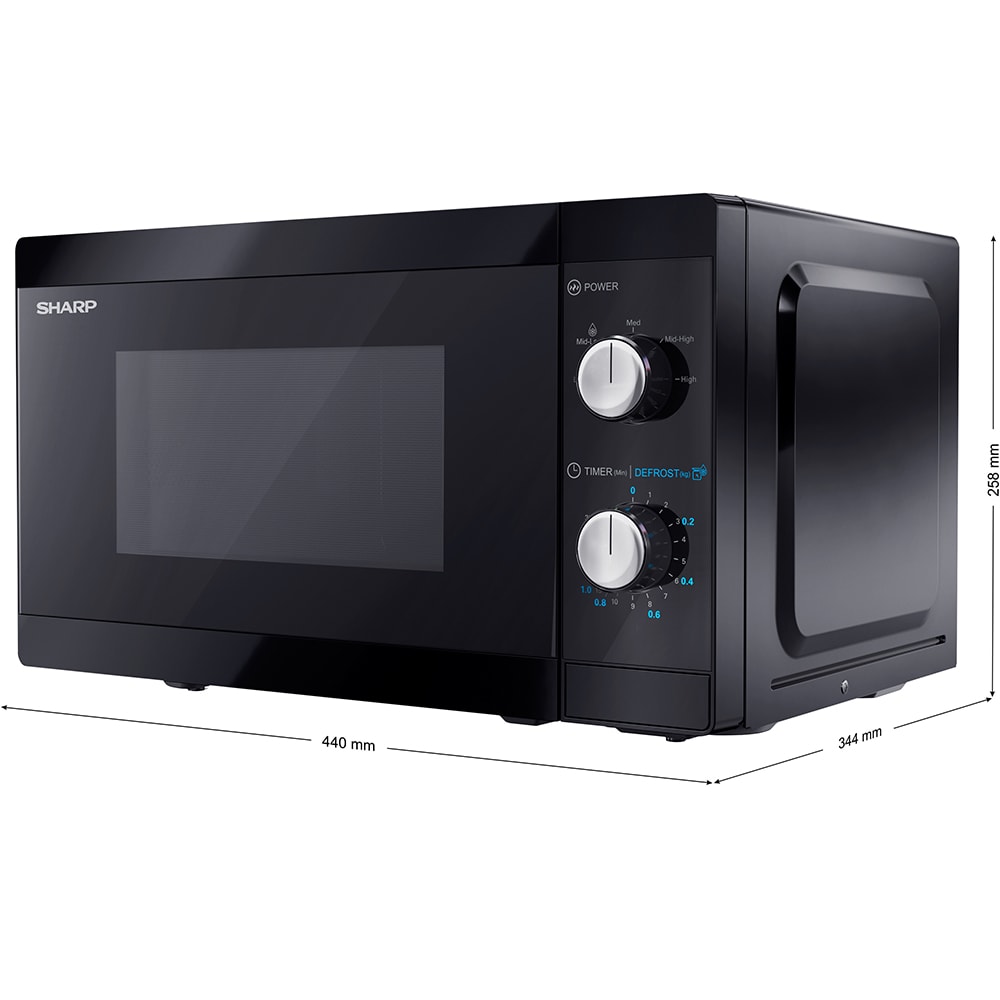 Cuptor microunde SHARP YC-MS01E-B, 20l, 800W, negru