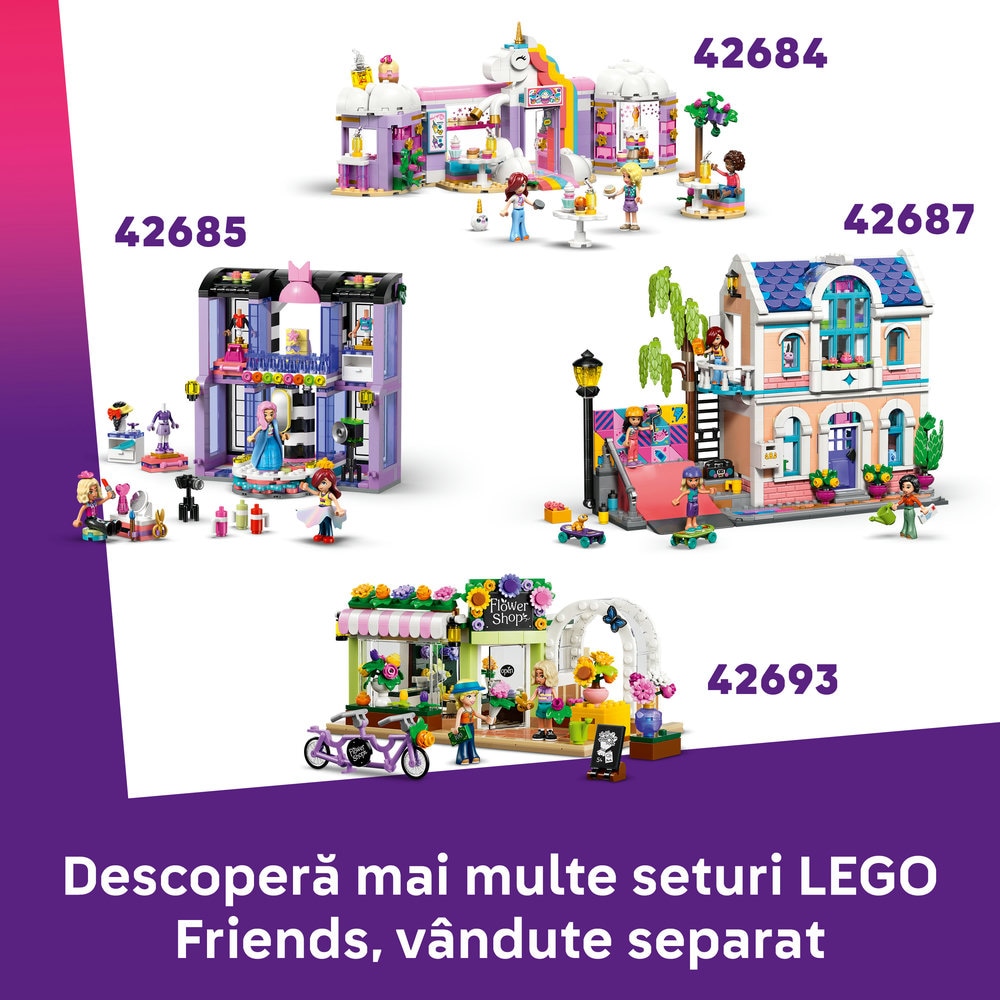 LEGO Friends: Valiza-casuta de papusi creativa 426970, 6 ani+, 355 piese