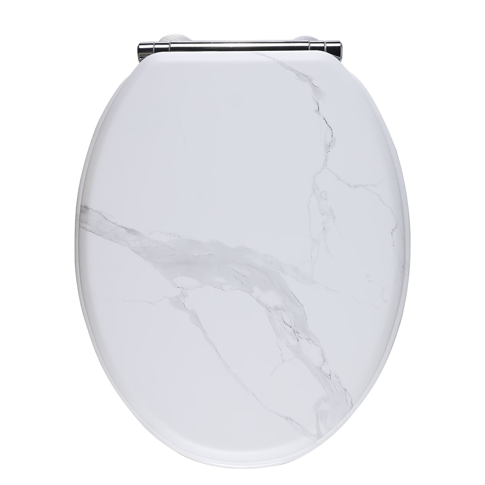 Capac WC GOODHOME Pilica YMD328UK15, inchidere lenta, duroplast, alb