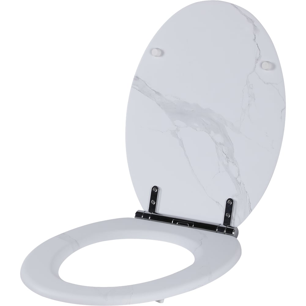 Capac WC GOODHOME Pilica YMD328UK15, inchidere lenta, duroplast, alb