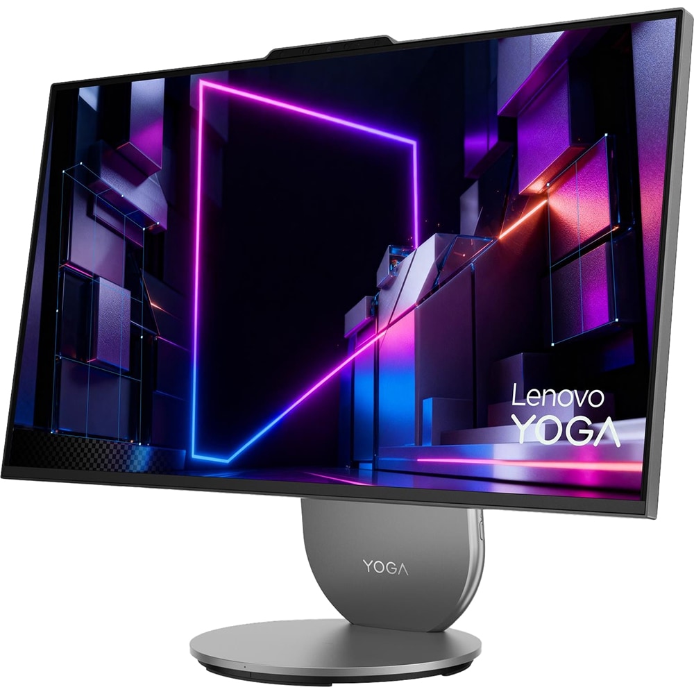 Sistem PC All in One LENOVO  Yoga AIO 27IPH11, Intel Core Ultra 5 325 pana la 4.5GHz, 27" QHD, 16GB, SSD 1TB, Intel Graphics, Free Dos, Luna Grey