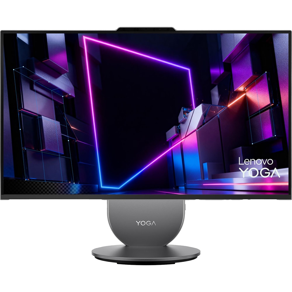 Sistem PC All in One LENOVO  Yoga AIO 27IPH11, Intel Core Ultra 5 325 pana la 4.5GHz, 27" QHD, 16GB, SSD 1TB, Intel Graphics, Free Dos, Luna Grey
