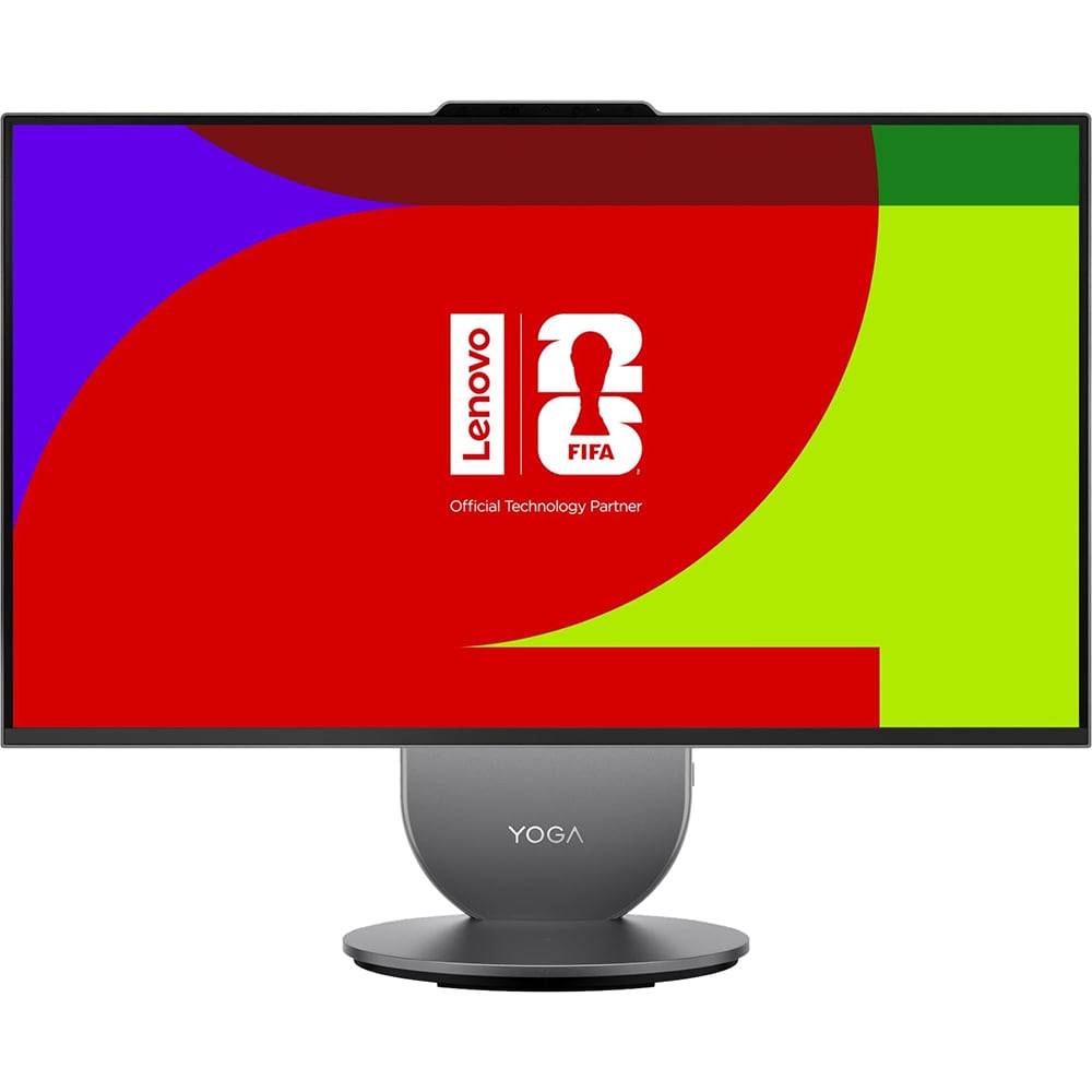 Sistem PC All in One LENOVO  Yoga AIO 27IPH11, Intel Core Ultra 5 325 pana la 4.5GHz, 27" QHD, 16GB, SSD 1TB, Intel Graphics, Free Dos, Luna Grey