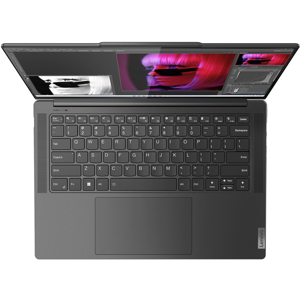 Laptop LENOVO Yoga Pro 9 14IRP8, Intel Core i7-13705H pana la 5GHz, 14" 3K, 32GB, SSD 1TB, NVIDIA GeForce RTX 4050 6GB, Windows 11 Home, Storm Grey