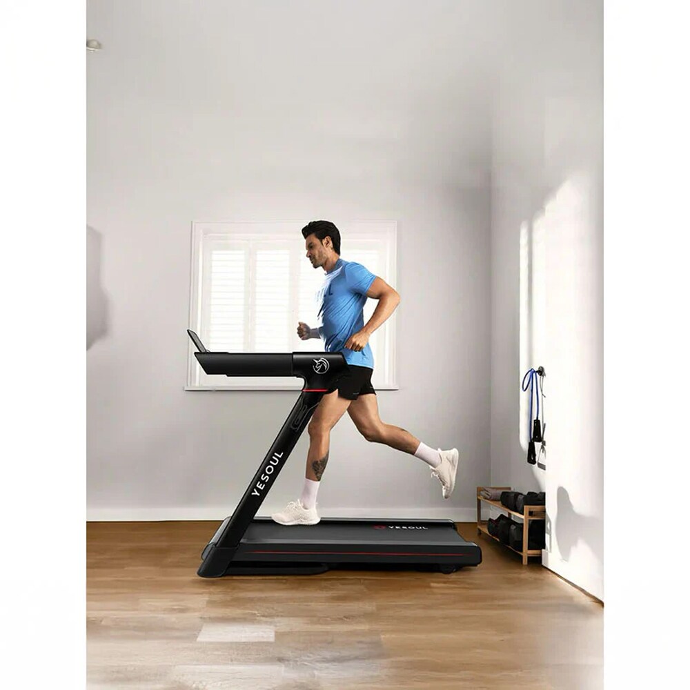 Banda de alergat YESOUL T3, viteza maxima 14km/h, greutate suportata 136kg, negru