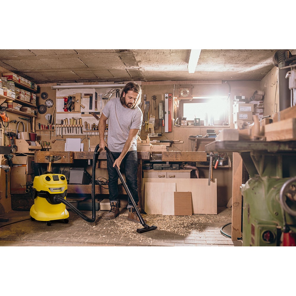 Aspirator multifunctional KARCHER  WD 4 P V-20/5/22, 20l, 1000W, 75dB, galben-negru 