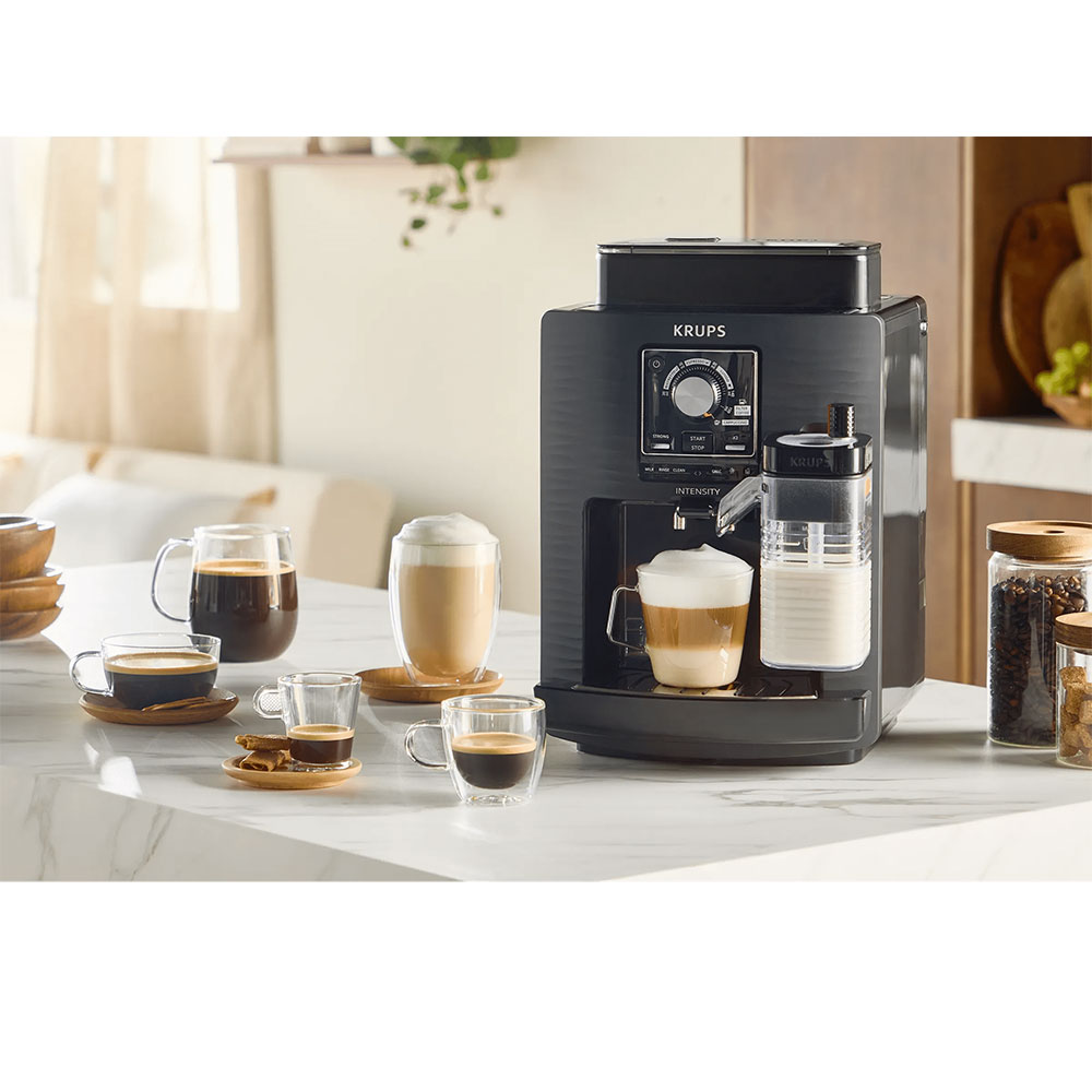 Espressor automat KRUPS Intensity Milk EA5028E0, 1.7l, 1450W, 15 bar, negru