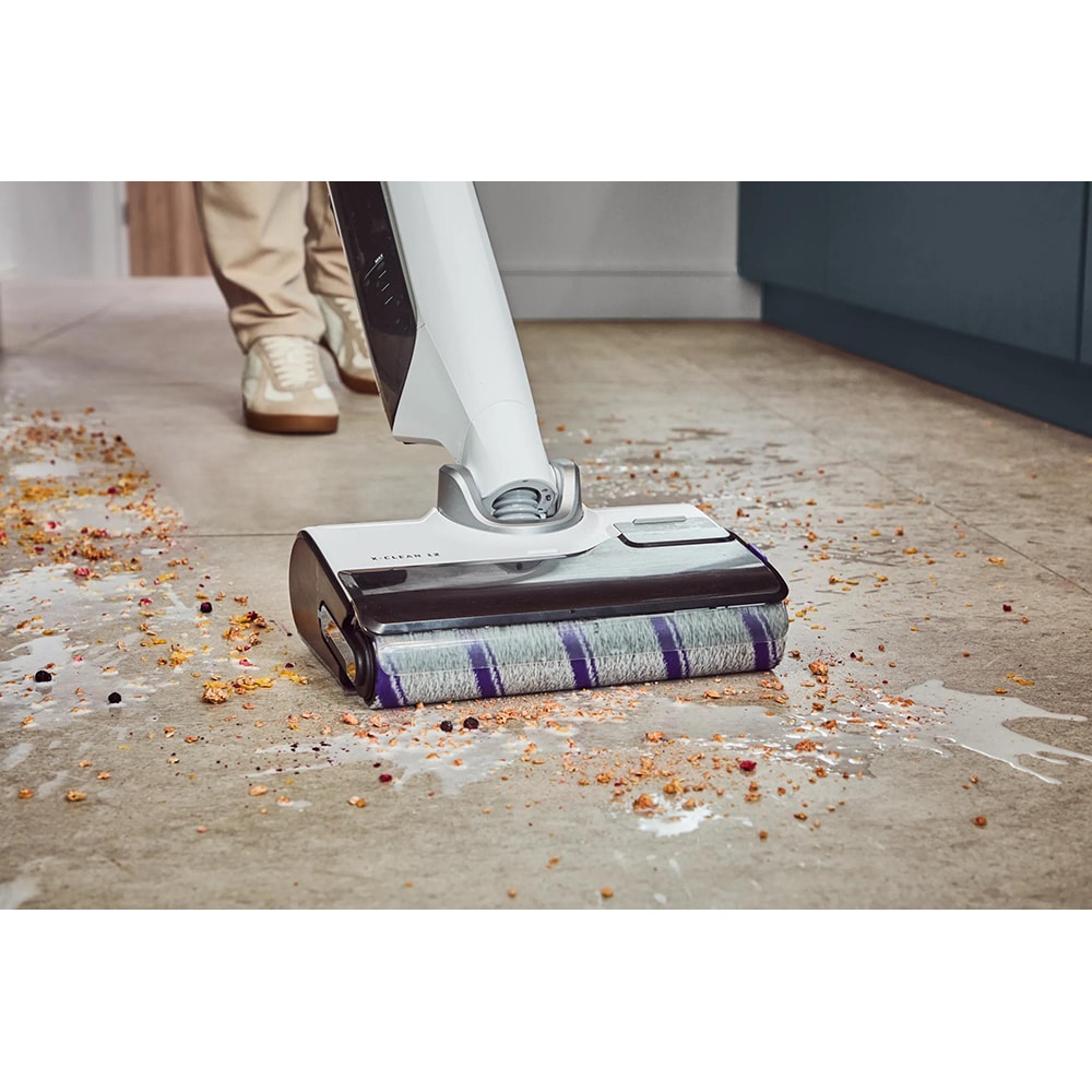 Aspirator vertical cu spalare ROWENTA X-Clean 12 GZ7257E0 GZ7257E0, 0.79l, 21.6V, autonomie max 60 min, alb