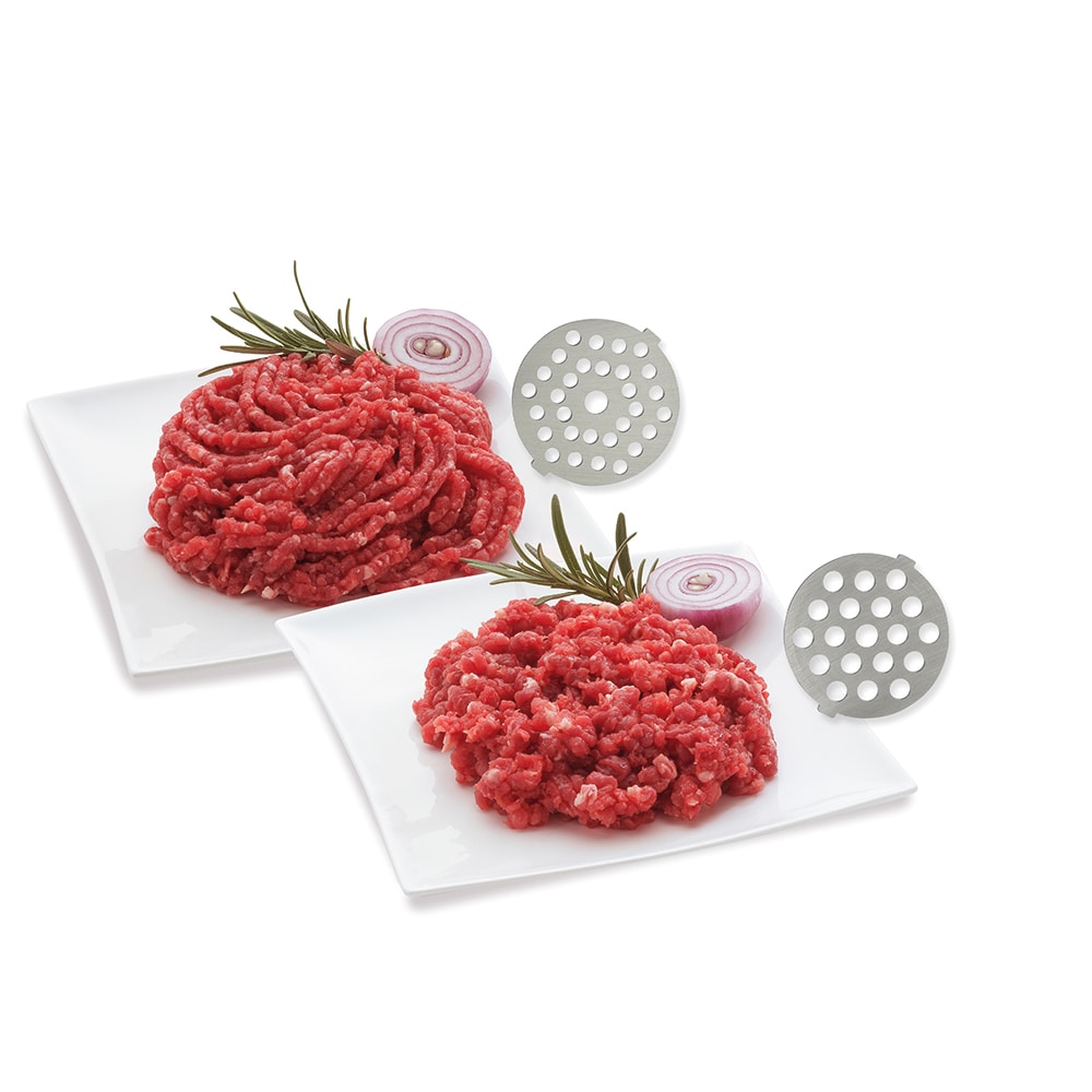 Masina de tocat carne GORENJE MG2202SXE, 2.2kg/min, 2200W, accesoriu carnati/biscuiti/suc de rosii, argintiu-negru