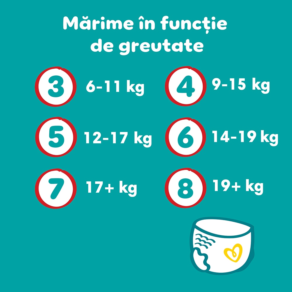 Scutece chilotel PAMPERS Pants Jumbo Pack nr 7, Unisex, 17 kg+, 38 buc