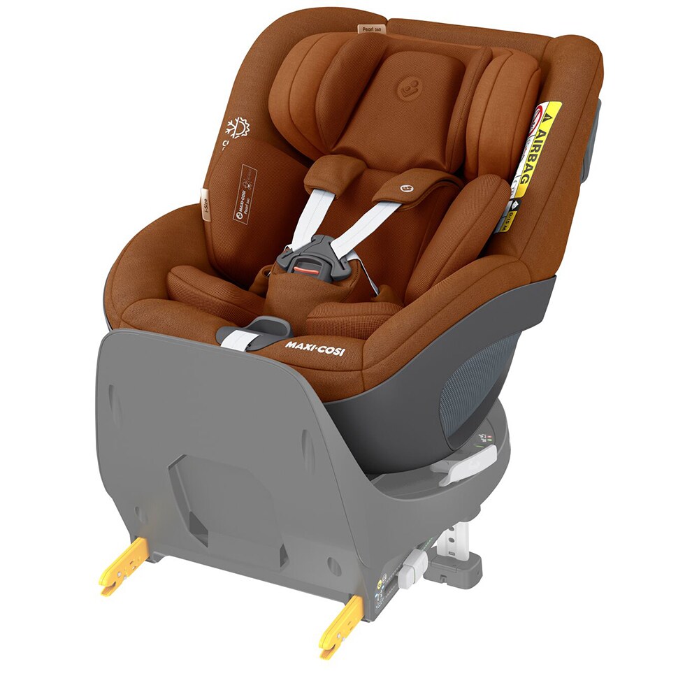 Scaun auto MAXI COSI Pearl 360 8045650110, Isofix, 0-18kg, I-Size, maro-negru