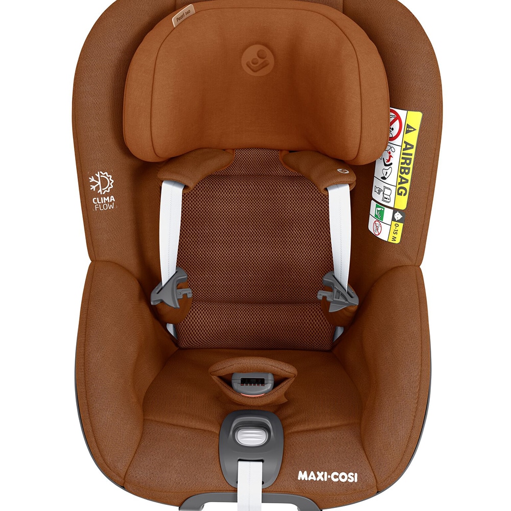 Scaun auto MAXI COSI Pearl 360 8045650110, Isofix, 0-18kg, I-Size, maro-negru