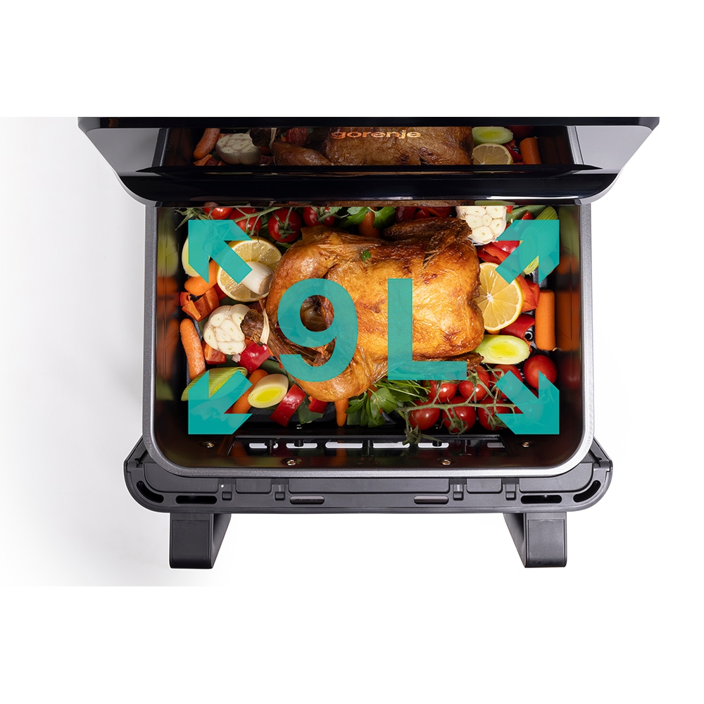 Friteuza cu aer cald GORENJE AF2700BP, 9l, 2700W, negru