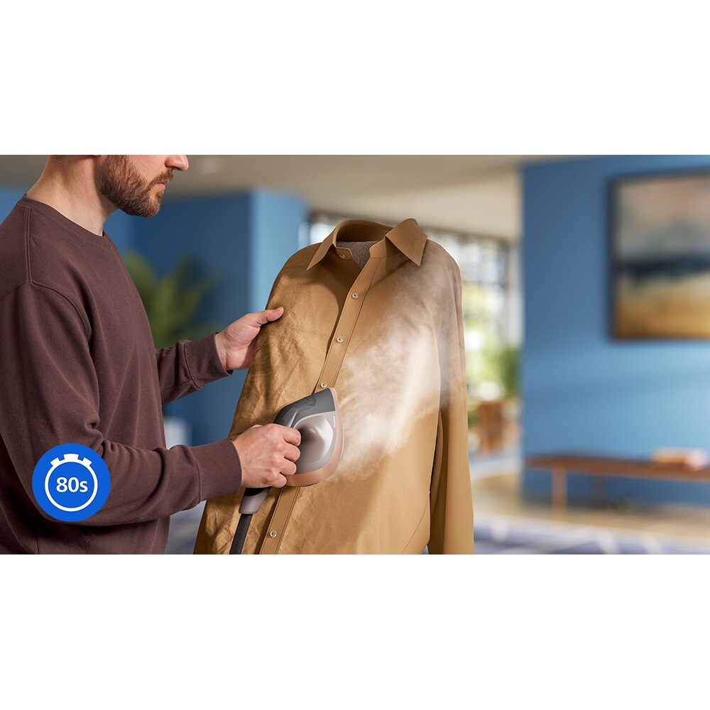 Aparat de calcat vertical PHILIPS All in One AIS6030/80, 1800W, 150g/min, 1.5l, gri