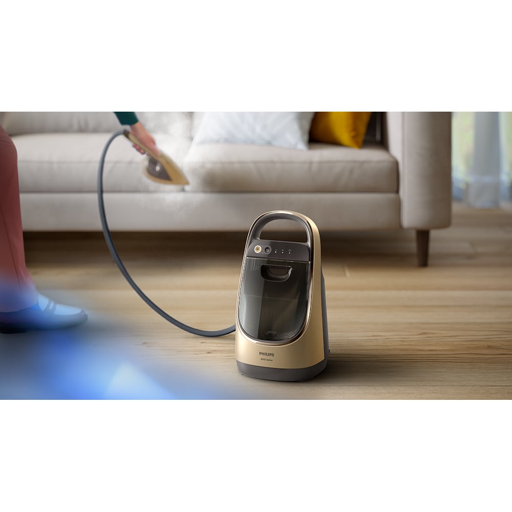 Aparat de calcat vertical PHILIPS All in One AIS8540/60, 2200W, 400g/min, 1.2l, negru