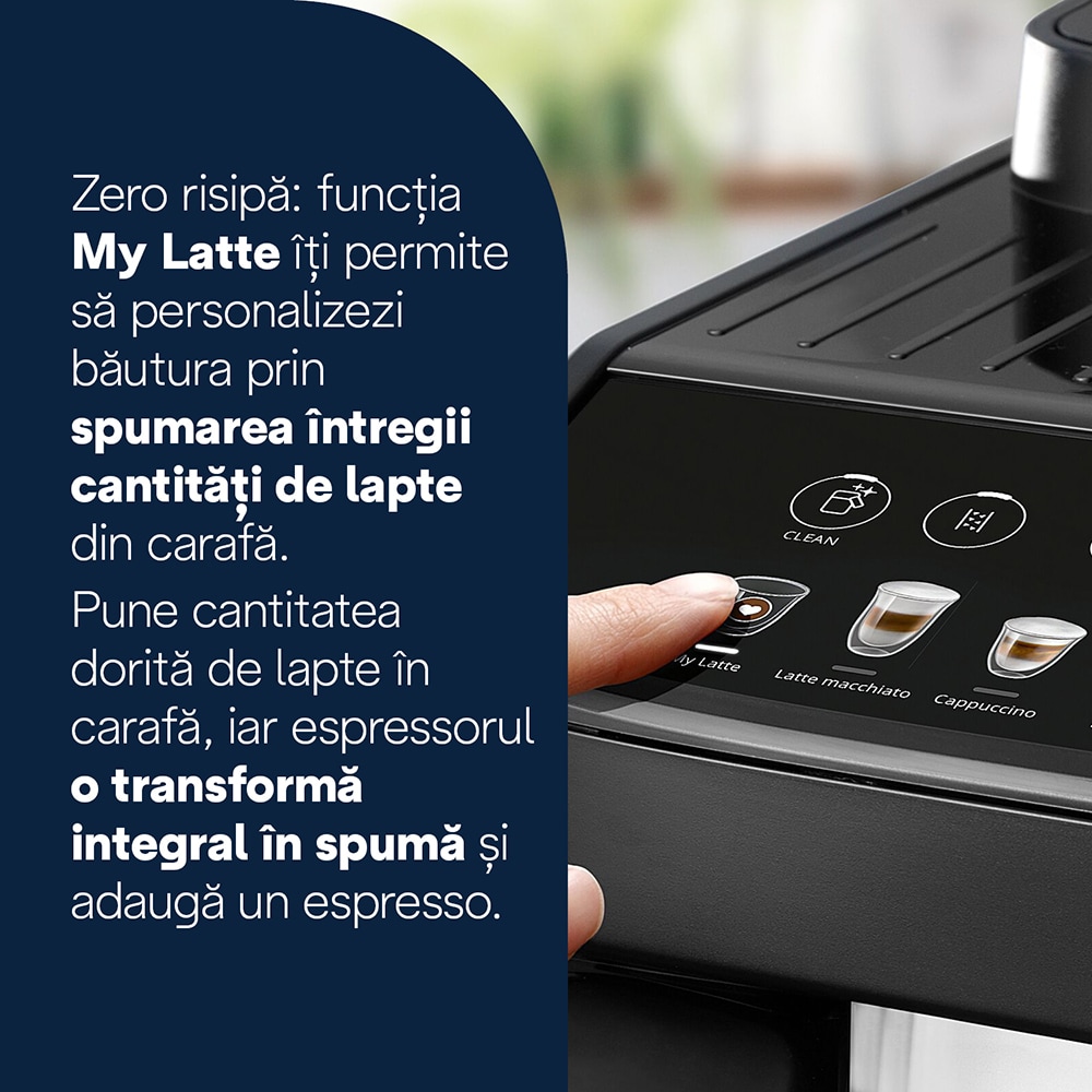 Espressor automat DELONGHI Magnifica Evo ECAM290.61.B, 1.8l, 1450W, 15 bar, negru