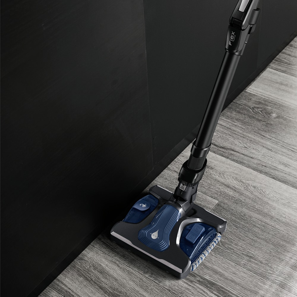 Aspirator vertical ROWENTA X-Force Flex 15.60 RH99G1WO, 0.9l, 32.4V, autonomie max 80 min, negru-auriu