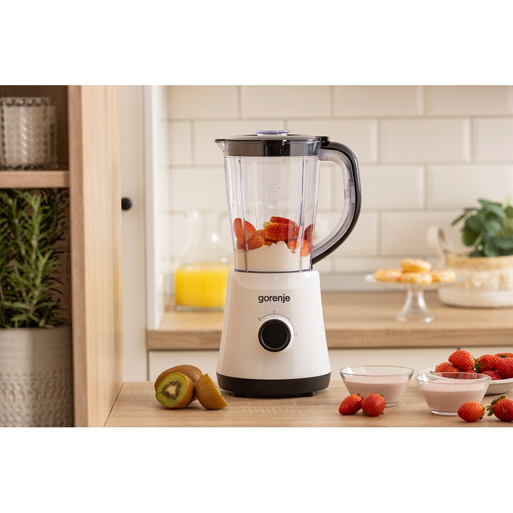 Blender GORENJE B500BW, 1.5l, 500W, 2 trepte viteza, alb-gri
