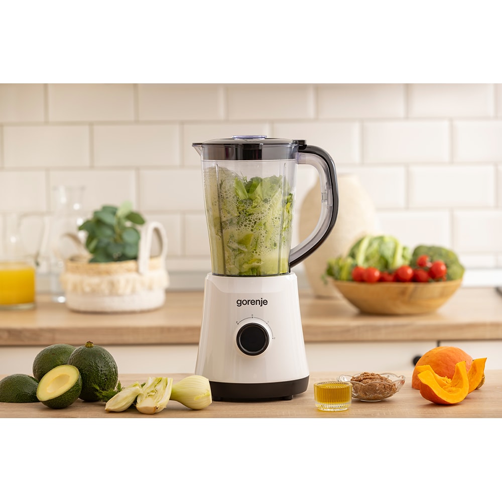 Blender GORENJE B500BW, 1.5l, 500W, 2 trepte viteza, alb-gri