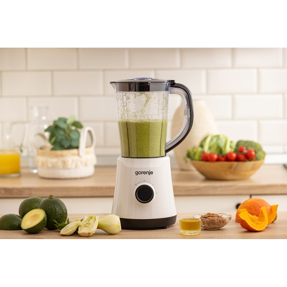 Blender GORENJE B500BW, 1.5l, 500W, 2 trepte viteza, alb-gri