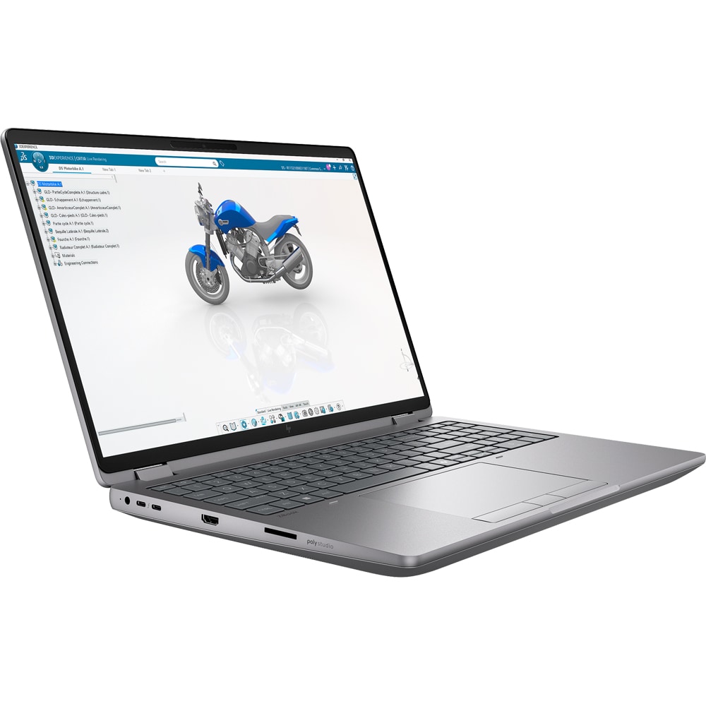 Laptop HP ZBook Fury G1i , Intel Core Ultra 9 285HX pana la 5.5Ghz, 16" 2.5K, 128GB, SSD 2TB, NVIDIA RTX PRO 5000 Blackwell, Windows 11 Pro, argintiu